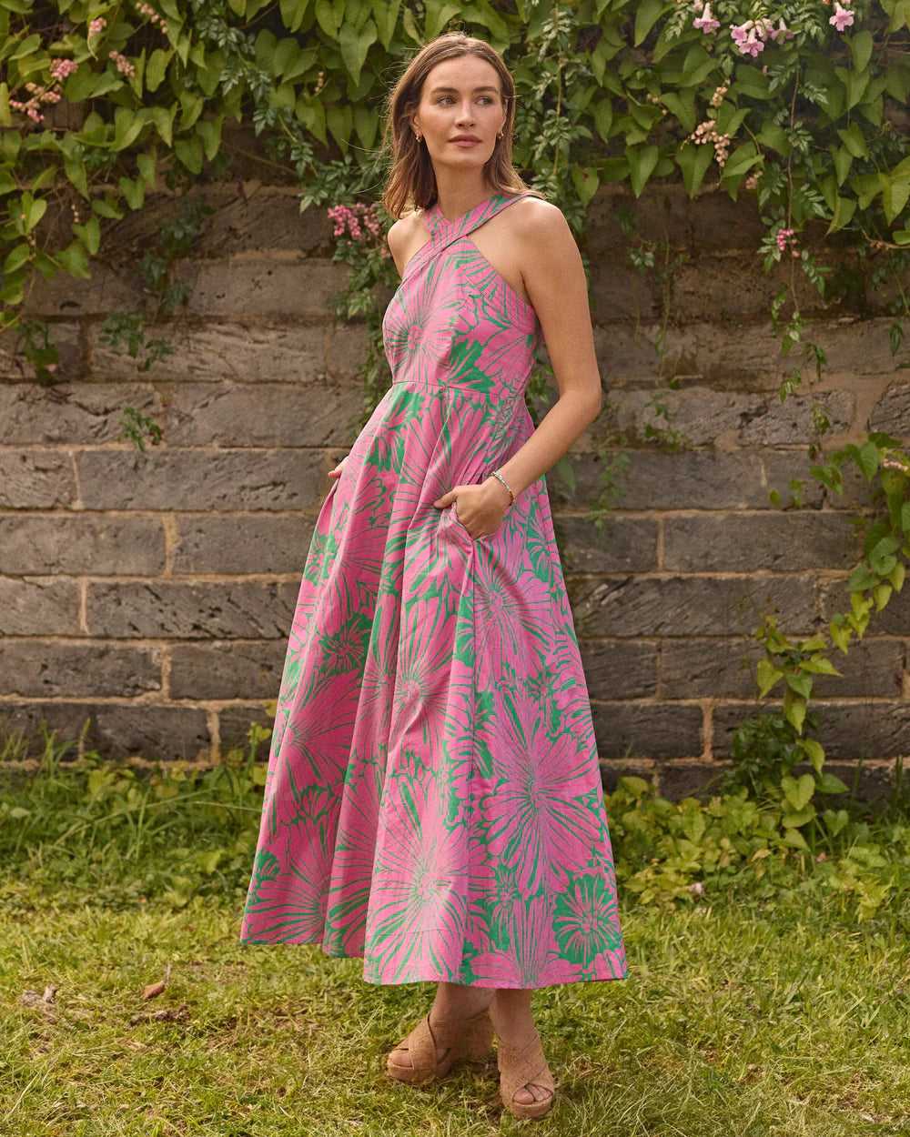 Anniston Petal Paradise Maxi Dress - Very Berry / XL Anniston Petal Paradise Maxi Dress - Very Berry / XL