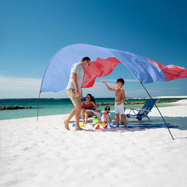 Shibumi Shade Quiet Canopy and Wind Assist Bundle Mini  3.0 - Coral