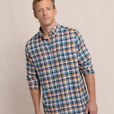 Cobblestone Plaid Beach Flannel Sportshirt