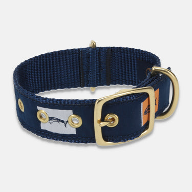 Leatherman Ltd. Fish Flags Dog Collar